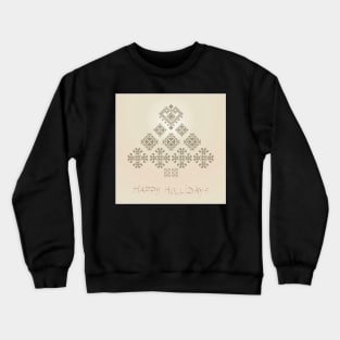 Traditional Motif design - Christmas tree Crewneck Sweatshirt